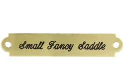 DOVER DROPSHIP 2" Fancy Saddle Nameplate