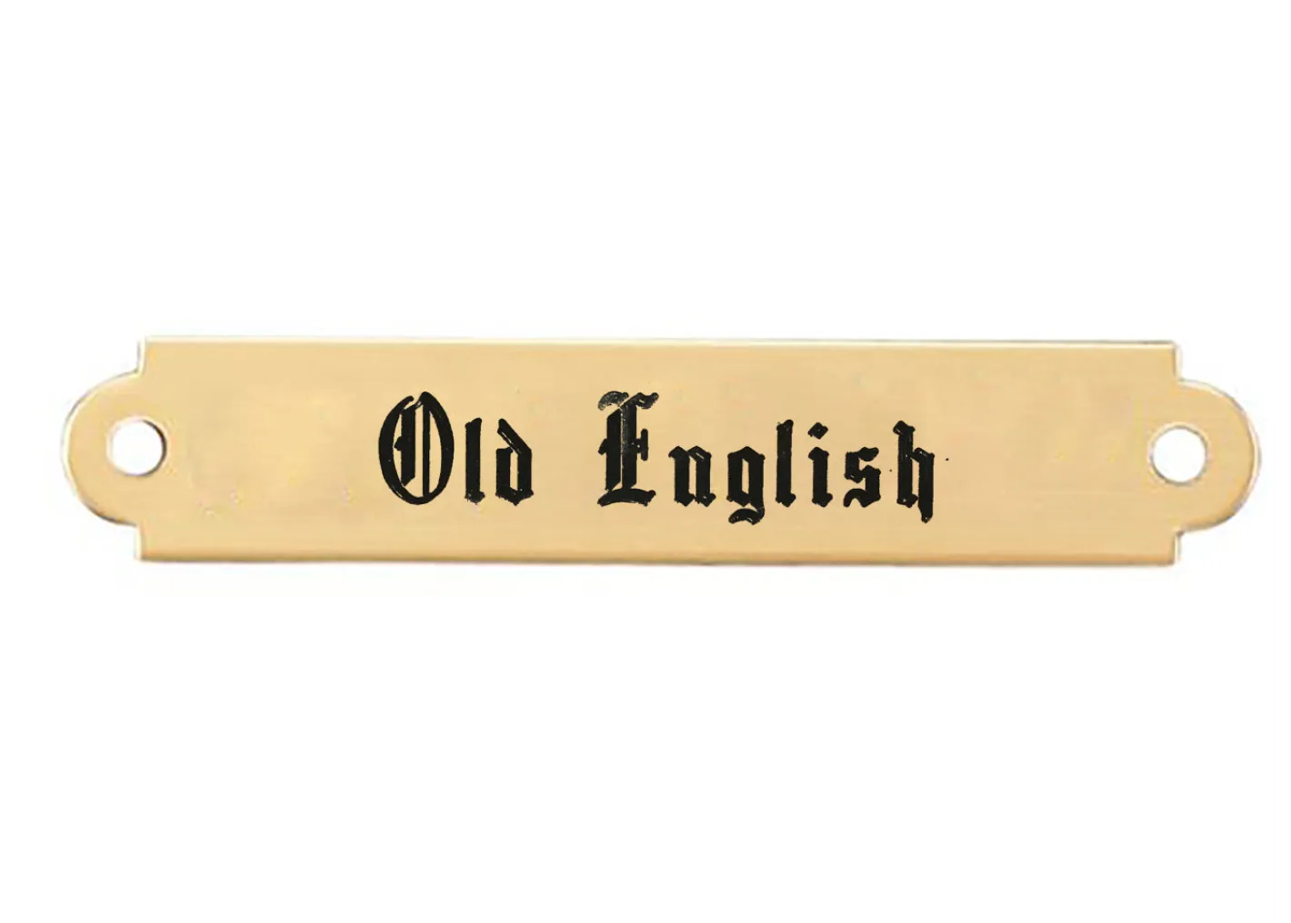 DOVER DROPSHIP 2" Fancy Saddle Nameplate