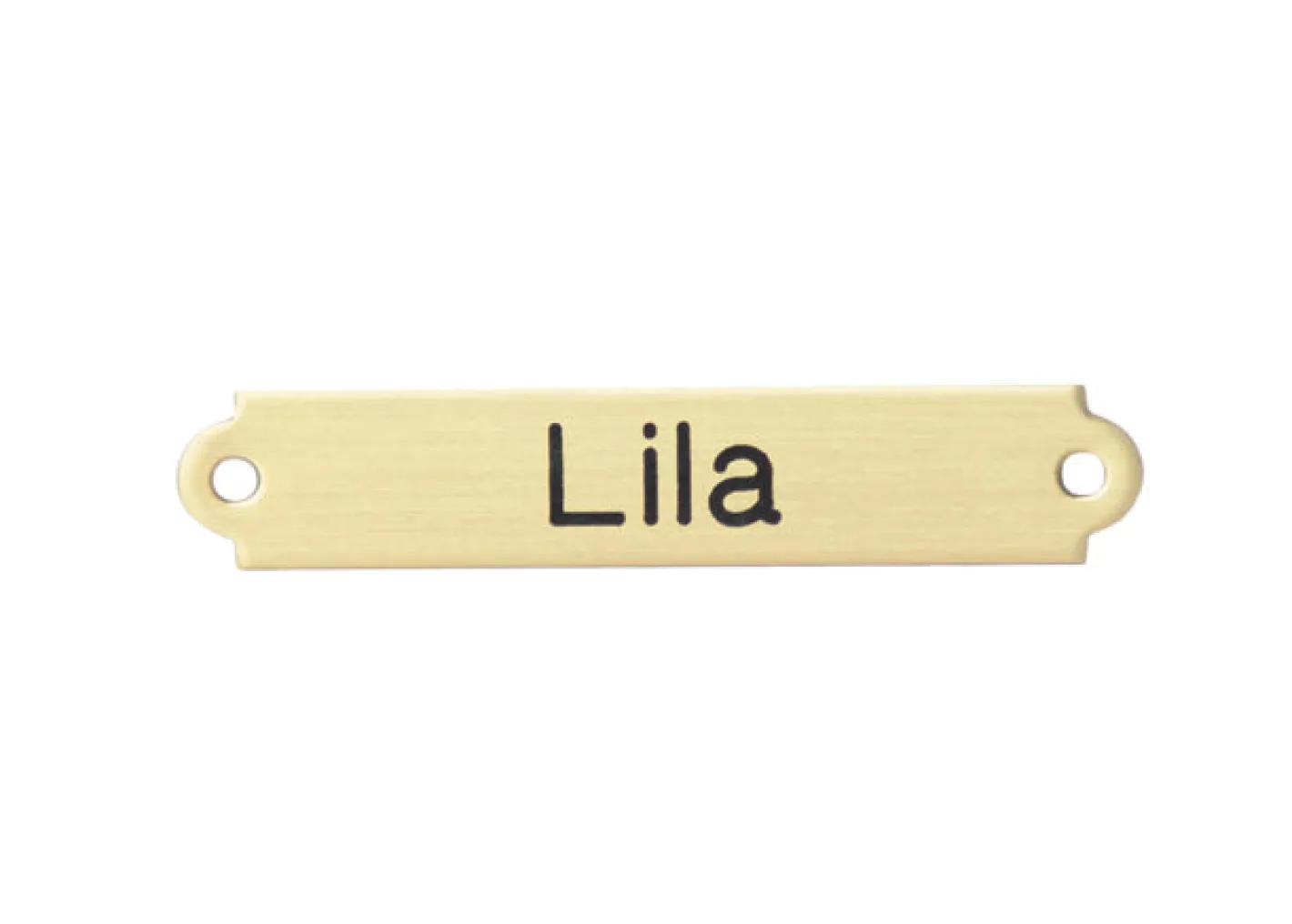 DOVER DROPSHIP 2" Fancy Saddle Nameplate