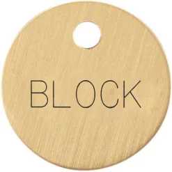 DOVER DROPSHIP 1'' Round Bridle & Accessory Tag