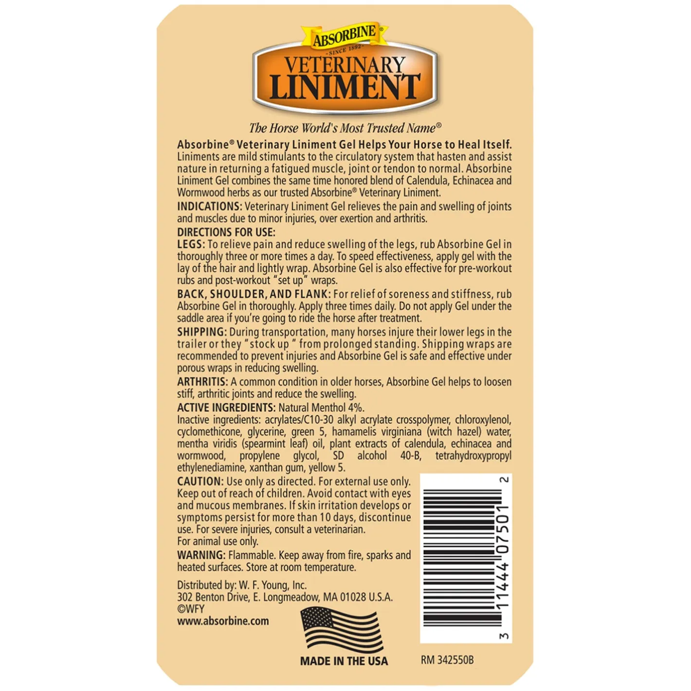 ANIMAL HEALTH INT Absorbine® Liniment Gel