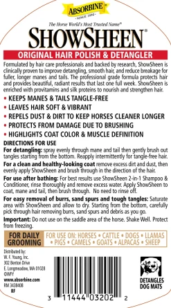 ANIMAL HEALTH INT Absorbine® ShowSheen® Hair Polish & Detangler