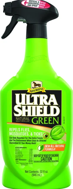 ANIMAL HEALTH INT Absorbine® UltraShield® Green Natural Fly Repellent - Quart