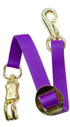 SHILOH STABLES TACK Adjustable Flat Nylon Trailer Tie