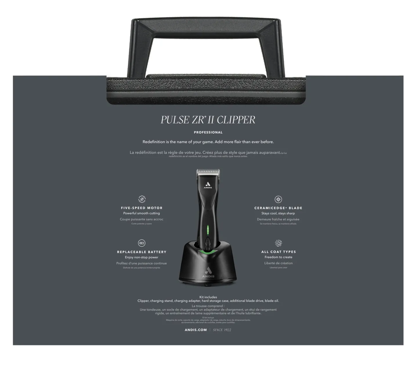 ANDIS COMPANY Andis® Pulse ZR® II Cordless Clipper with No. 10 Blade