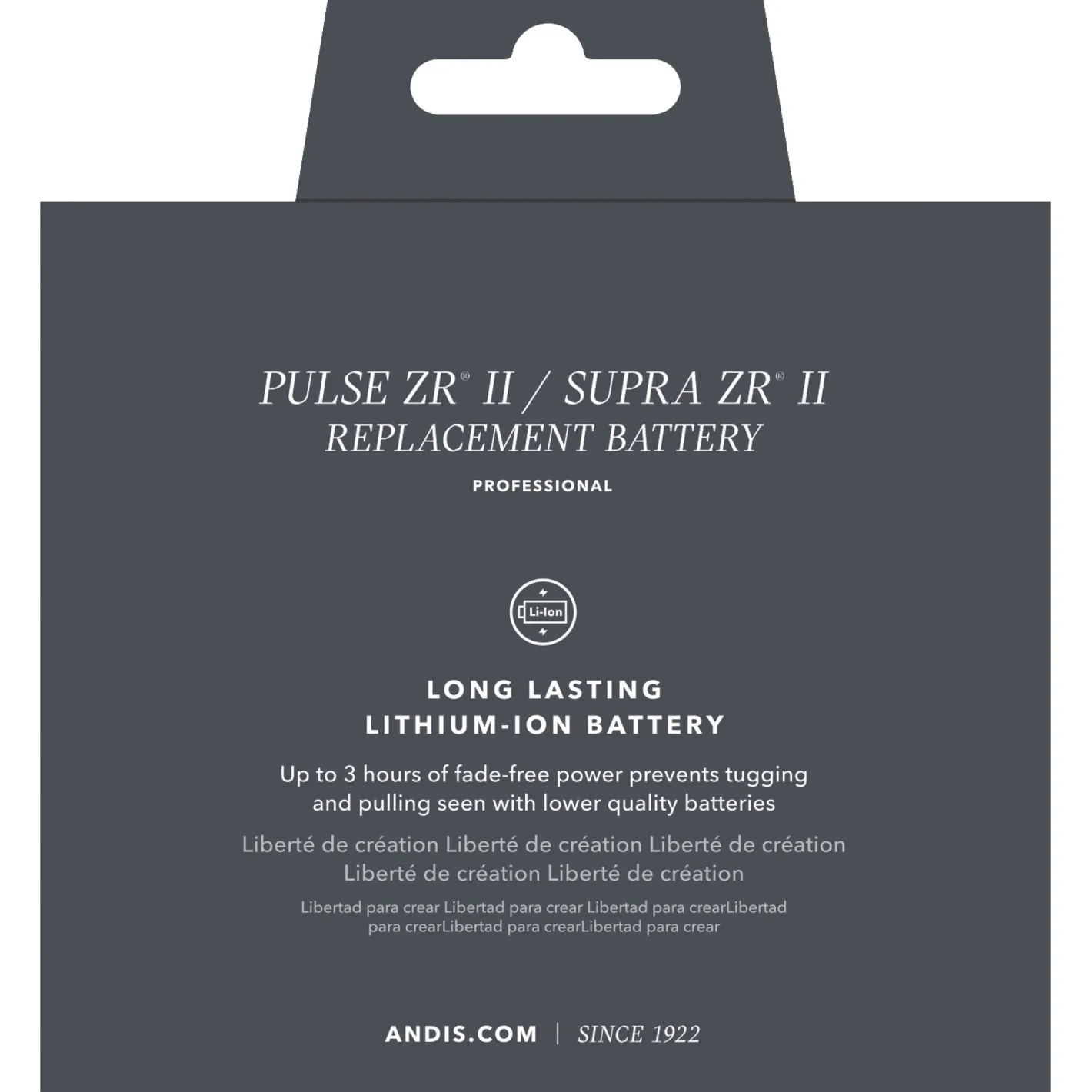 ANDIS COMPANY Andis® Pulse ZR® II Replacement Battery Pack