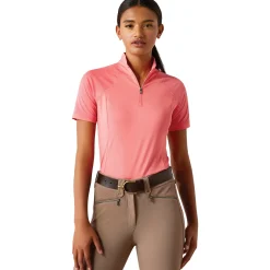 ARIAT-APPAREL Ariat® Ladies’ Soquel Quarter-Zip Short Sleeve Shirt