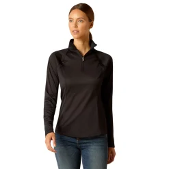 ARIAT-APPAREL Ariat® Ladies’ Sunstopper Quarter-Zip Base Layer 3.0