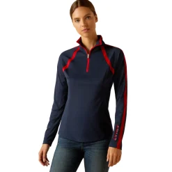 ARIAT-APPAREL Ariat® Ladies’ Sunstopper Quarter-Zip Base Layer 3.0