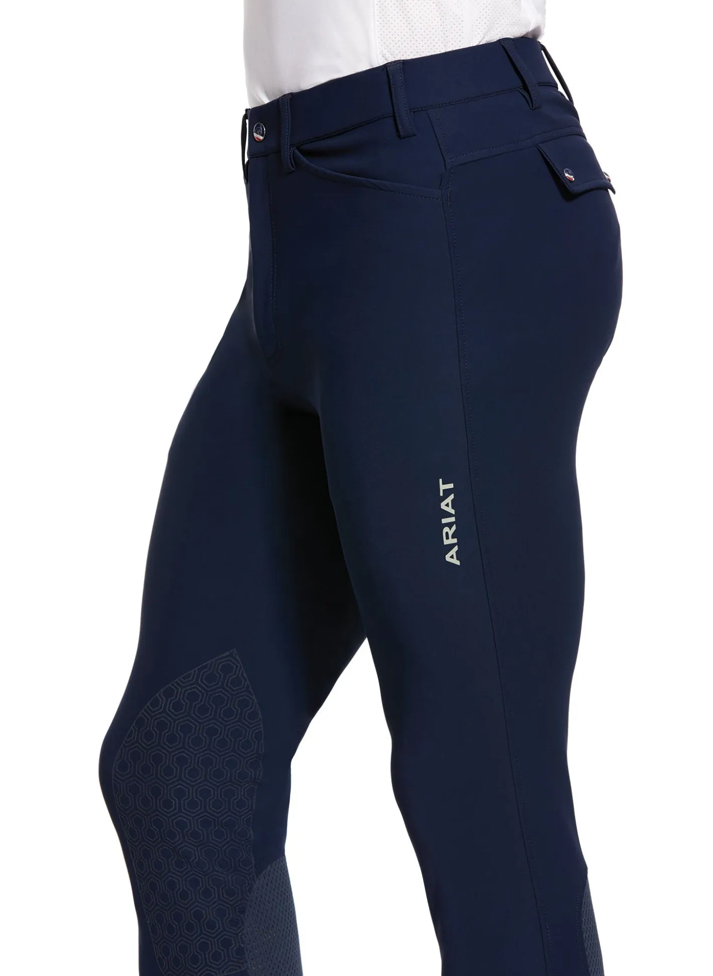 ARIAT-APPAREL Ariat® Men’s Tri Factor Knee-Patch Breech