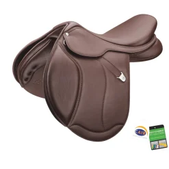 SADDLERY BRANDS INTL Bates Caprilli Close Contact+ Saddle with Extended Flap and Luxe Leather