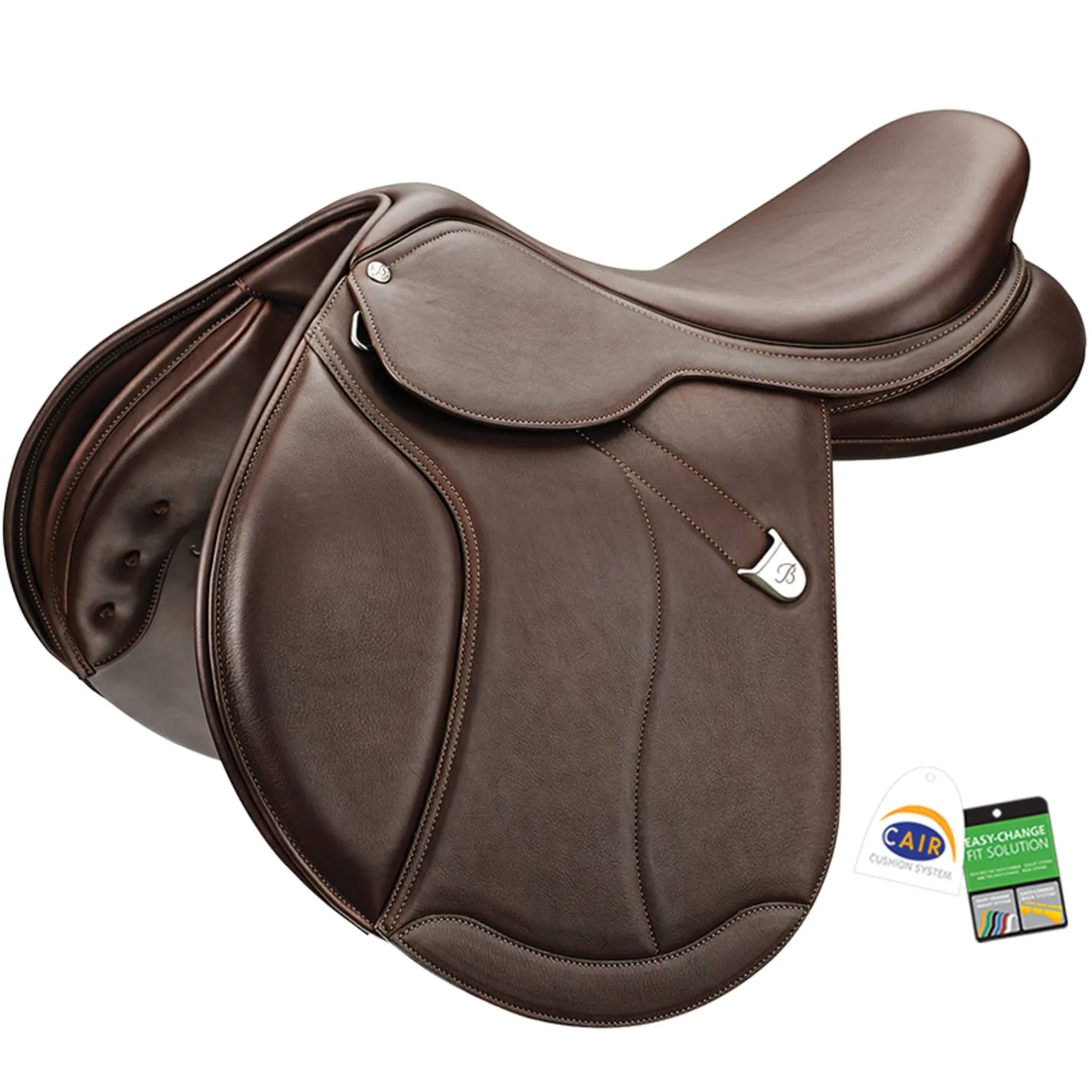 SADDLERY BRANDS INTL Bates Caprilli Close Contact+ Forward Flap with Luxe Leather Saddle