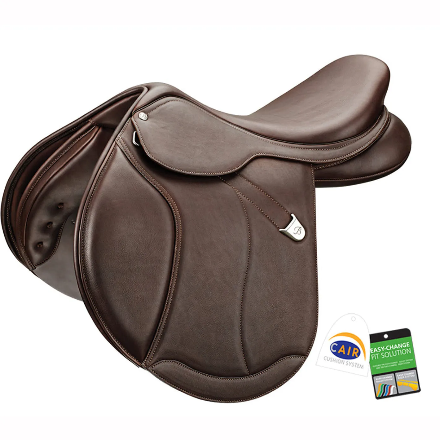 SADDLERY BRANDS INTL Bates Caprilli Close Contact+ Saddle in Luxe Leather with CAIR®