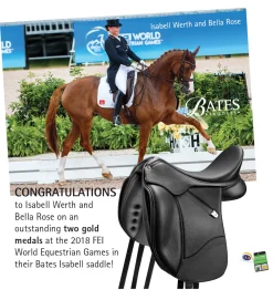 SADDLERY BRANDS INTL Bates Isabell Luxe Leather Dressage Saddle