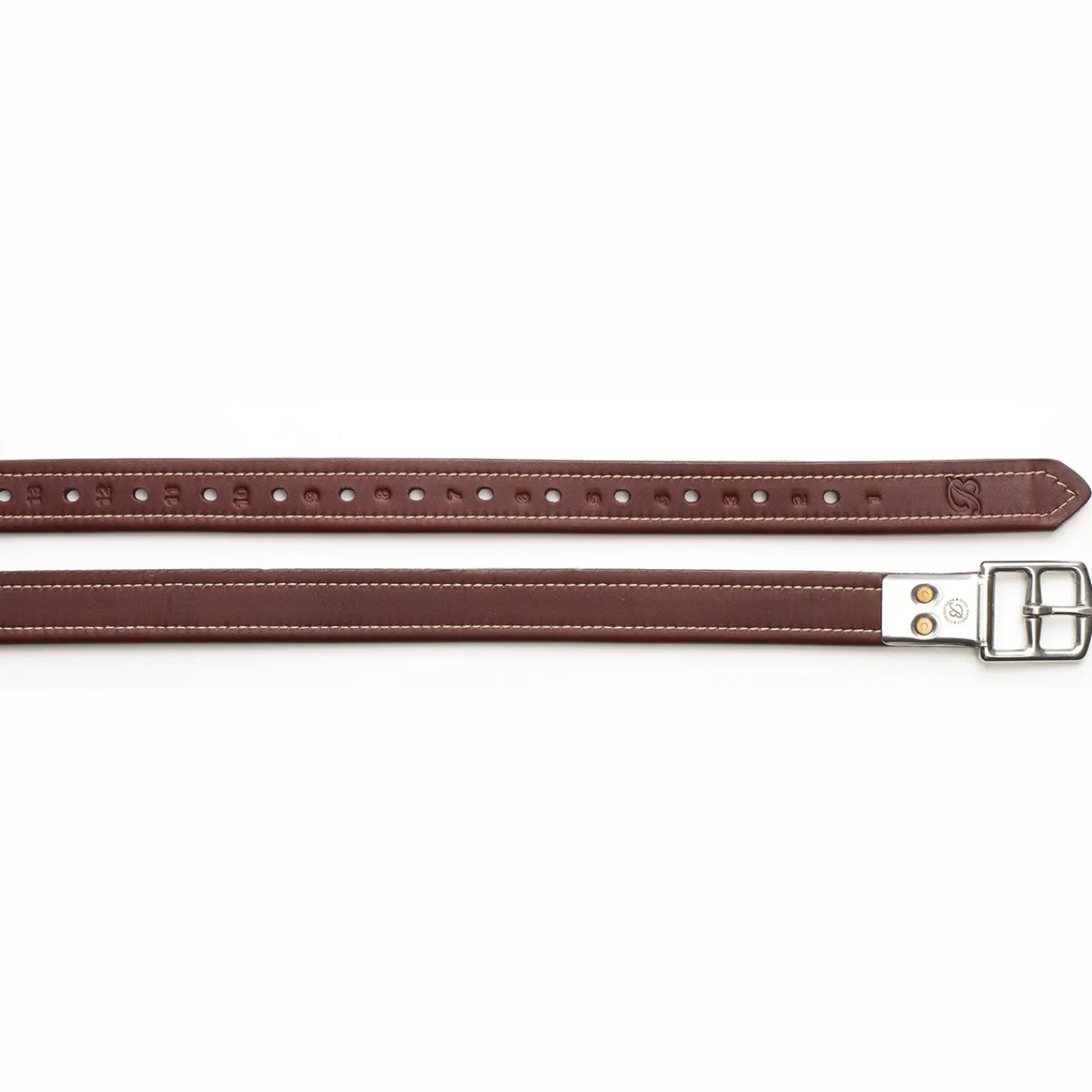 SADDLERY BRANDS INTL Bates Stirrup Leathers with Contrast Stitching