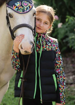 Kids BELLE AND BOW EQSTRN Belle & Bow Equestrian Children’s Reversible Vest