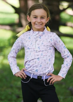 Kids BELLE AND BOW EQSTRN Belle & Bow Equestrian Children’s Long Sleeve Sun Shirt