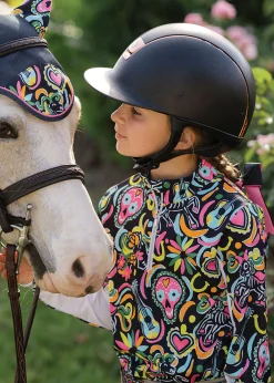 Kids BELLE AND BOW EQSTRN Belle & Bow Equestrian Children’s Long Sleeve Sun Shirt