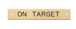 DOVER DROPSHIP Beveled Edge Halter Nameplate - 3 lines