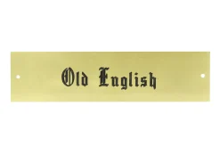 DOVER DROPSHIP Brass Halter Nameplate - 3 lines