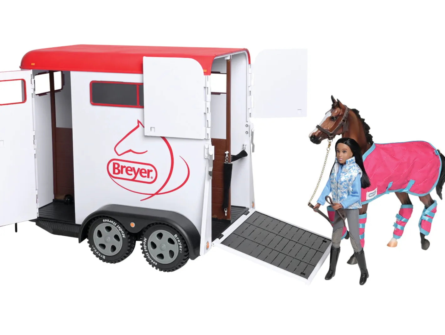 Kids REEVES INTERNATIONAL Breyer® Traditional Series Two-Horse Trailer