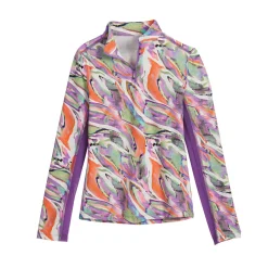 Kids KIRSCH CoolBlast® 100 Kids’ Noma Long Sleeve Print Shirt