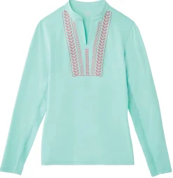 KIRSCH CoolBlast® 100 Ladies’ Notch-V Long Sleeve Top