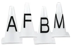 KING YOUNG Dressage Letter Training Cones, Set of Eight