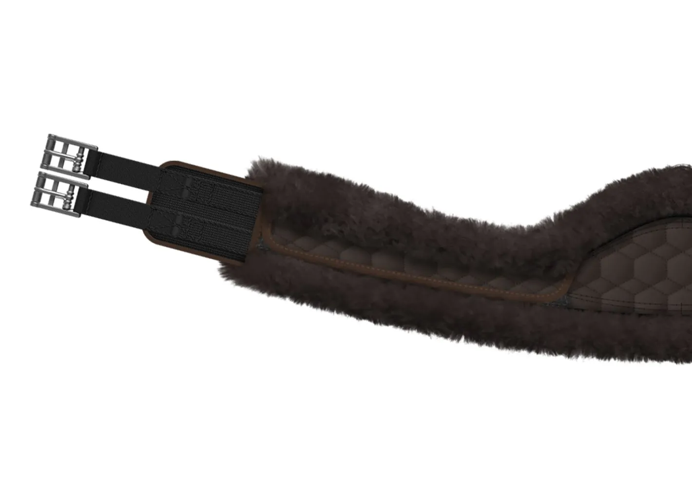WORLD EQUSTRN BRNDS E.A. Mattes Crescent Long Girth with Detachable Cover