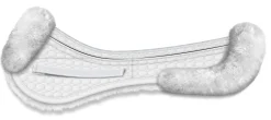 WORLD EQUSTRN BRNDS E.A. Mattes Platinum EWWA Sheepskin All-Purpose Correction Half Pad with Rear Trim