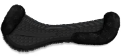 WORLD EQUSTRN BRNDS E.A. Mattes Platinum EWWA Sheepskin All-Purpose Correction Half Pad with Rear Trim