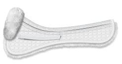 WORLD EQUSTRN BRNDS E.A. Mattes Platinum EWWA Sheepskin Dressage Correction Half Pad