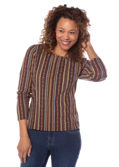 KERRITS EQL by ® Ladies’ Organic Cotton Long Sleeve Print Top