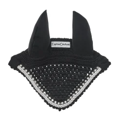 JPC EQUESTRIAN Equine Couture™ Fly Bonnet with Piping and Crystals