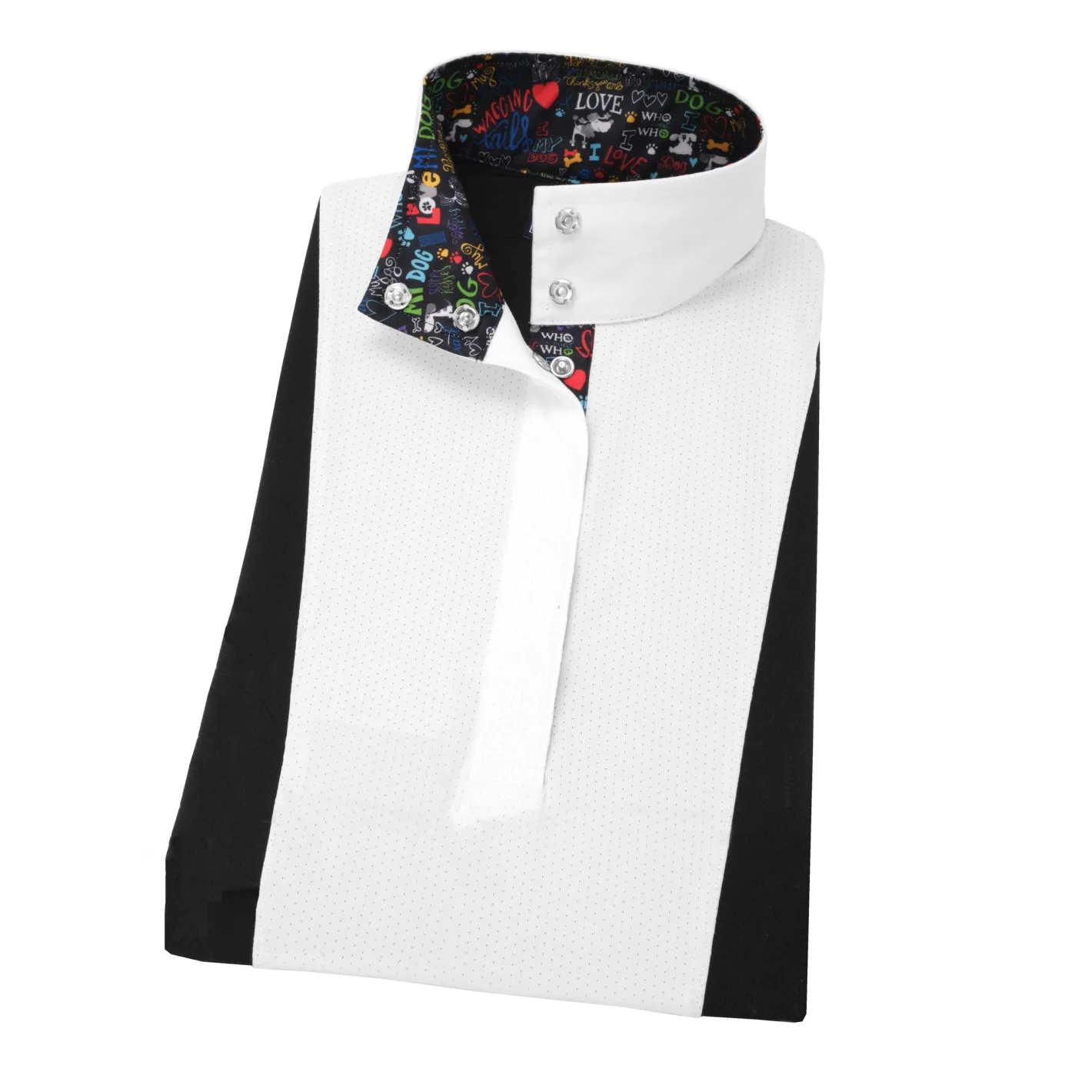 Kids ESSEX CLASSICS Danny & Ron’s Girls’ “I Love My Dog” Luna Performance Short Sleeve Show Shirt