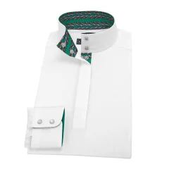 ESSEX CLASSICS Ladies’ Talent Yarn® Straight Collar Long Sleeve Show Shirt