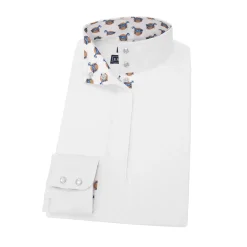 ESSEX CLASSICS Ladies’ Talent Yarn® Straight Collar Long Sleeve Show Shirt