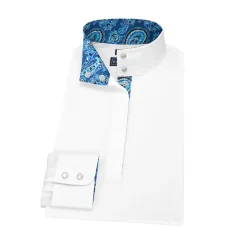ESSEX CLASSICS Ladies’ Talent Yarn® Straight Collar Long Sleeve Show Shirt