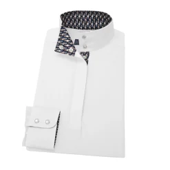 ESSEX CLASSICS Ladies’ Talent Yarn® Straight Collar Long Sleeve Show Shirt