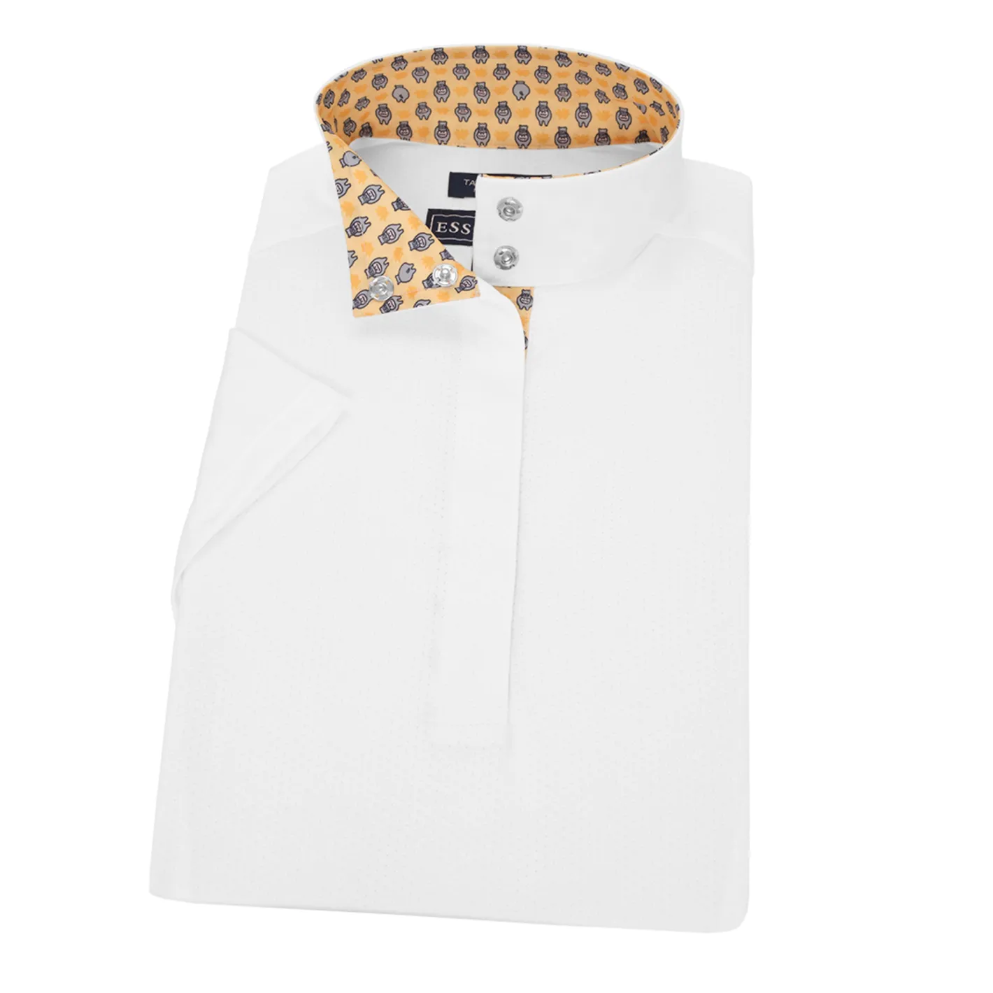 ESSEX CLASSICS Ladies’ Talent Yarn® Straight Collar Short Sleeve Show Shirt