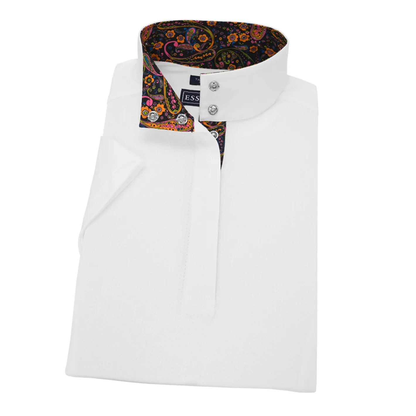ESSEX CLASSICS Ladies’ Talent Yarn® Straight Collar Short Sleeve Show Shirt
