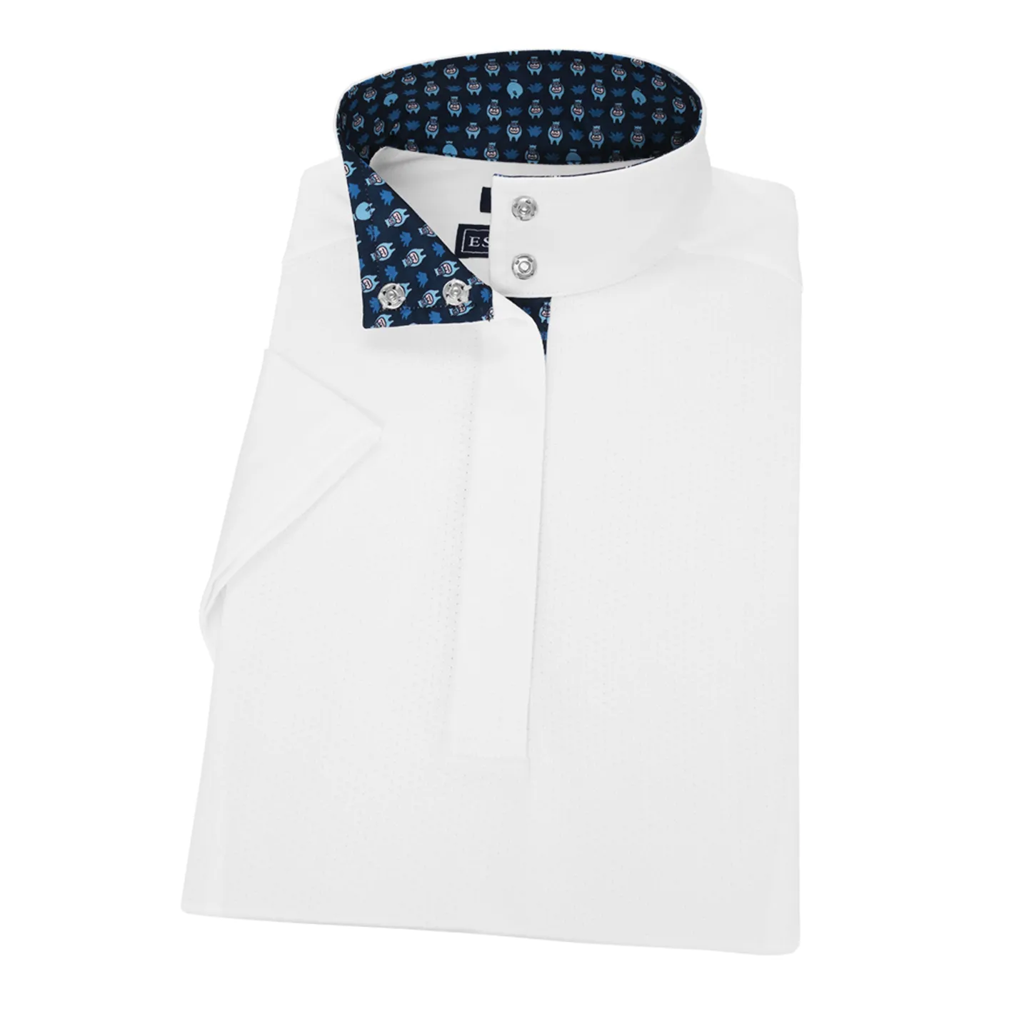 ESSEX CLASSICS Ladies’ Talent Yarn® Straight Collar Short Sleeve Show Shirt