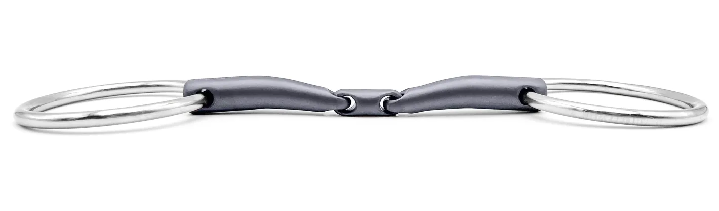 ELITE EQUESTRIAN SUP Fager Emil Titanium Loose Ring Bit, 16mm Mouth