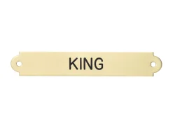 DOVER DROPSHIP Fancy Halter Nameplate - 1 or 2 lines