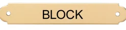 DOVER DROPSHIP Fancy Halter Nameplate - 1 or 2 lines