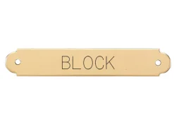 DOVER DROPSHIP Fancy Halter Nameplate - 1 or 2 lines