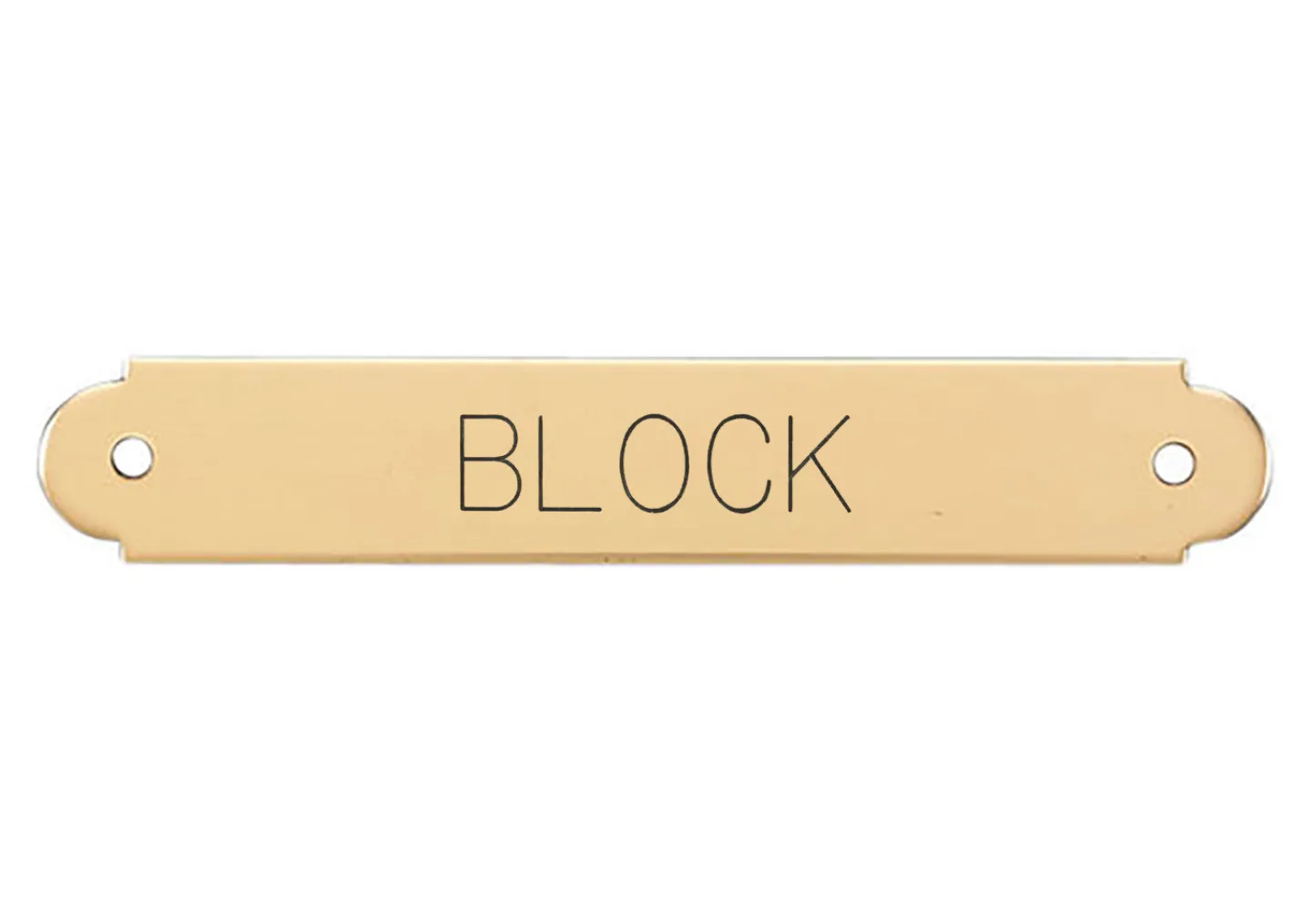 DOVER DROPSHIP Fancy Halter Nameplate - 3 lines