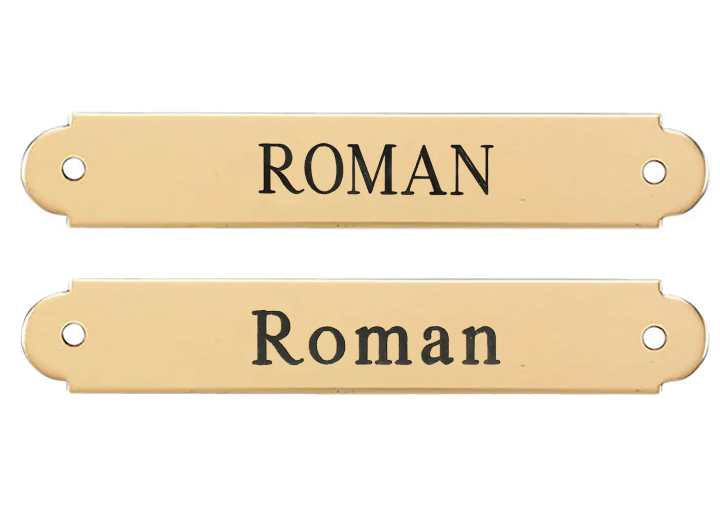 DOVER DROPSHIP Fancy Halter Nameplate - 3 lines