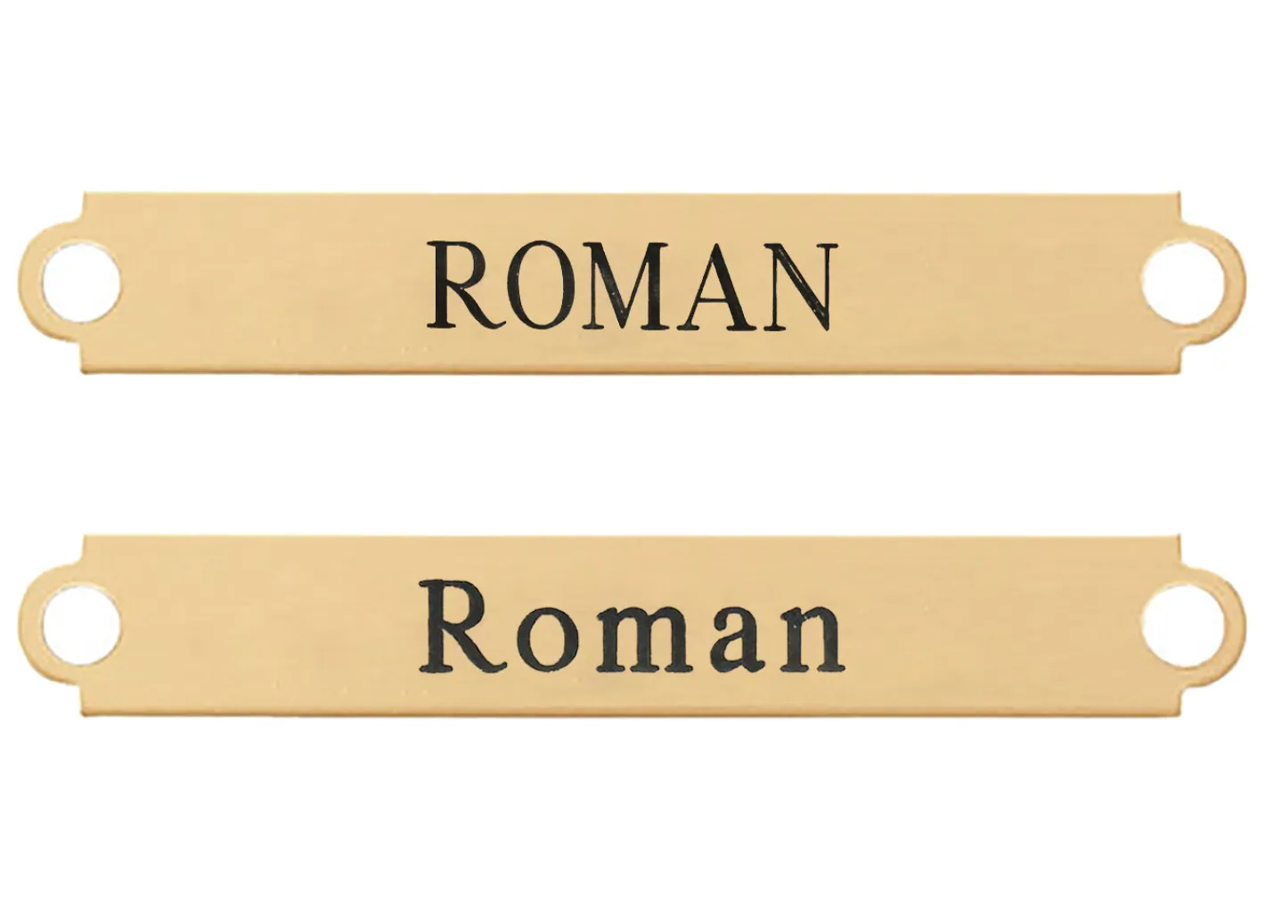 DOVER DROPSHIP Fancy Martingale Nameplate