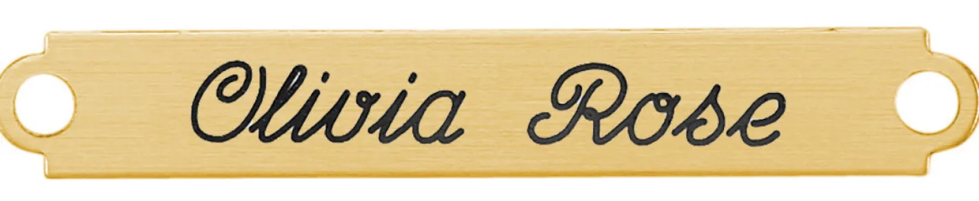 DOVER DROPSHIP Fancy Martingale Nameplate